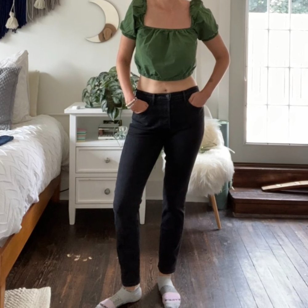 Aritzia GRLFRND Black Jeans